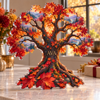 Personalized Autumn Forest Canopy — Host Thank You Gift acrylic plaque with an example name set into the artwork, digital preview