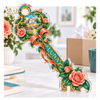 Personalized acrylic plaque with an example name set into the artwork, digital preview