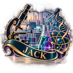 Artwork visualization: Laboratory scientist — appreciation gift, personalized JACK, subject-shaped acrylic with printed optical 3D depth; not carved relief.