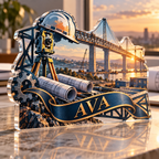 Artwork visualization: Civil engineer — appreciation gift, personalized AVA, subject-shaped acrylic with printed optical 3D depth; not carved relief.