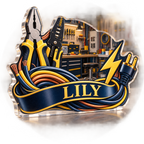 Artwork visualization: Electrician — appreciation gift, personalized LILY, subject-shaped acrylic with printed optical 3D depth; not carved relief.