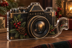 Artwork visualization: Film photography — mentor appreciation, personalized AURORA, subject-shaped acrylic with printed optical 3D depth; not carved relief.
