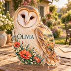 Personalized acrylic plaque with an example name set into the artwork, digital preview