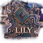 Artwork visualization: Circuit line geometry — personalized workstation, personalized LILY, subject-shaped acrylic with printed optical 3D depth; not carved relief.