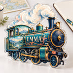 Personalized acrylic plaque with an example name set into the artwork, digital preview