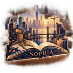 Artwork visualization: New city chapter — cabin room decor, personalized SOPHIA, subject-shaped acrylic with printed optical 3D depth; not carved relief.