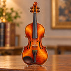 Digital preview of a violin-shaped acrylic plaque with SONATA integrated along the lowest illustrated body edge